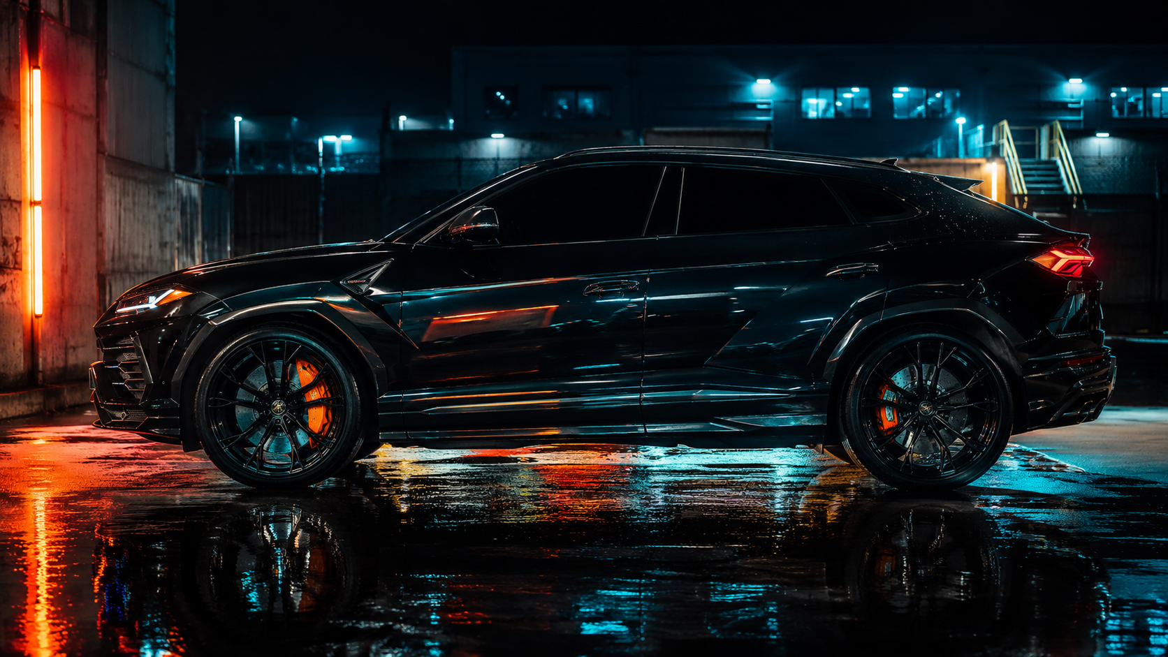 Car with 5% VLT window tint — Limo Dark
